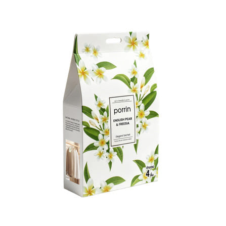 ถุงหอมปรับอากาศ PORRIN ENGLISH PEAR&FRESSIA 20 กรัม (แพ็ก 4 ชิ้น)_1