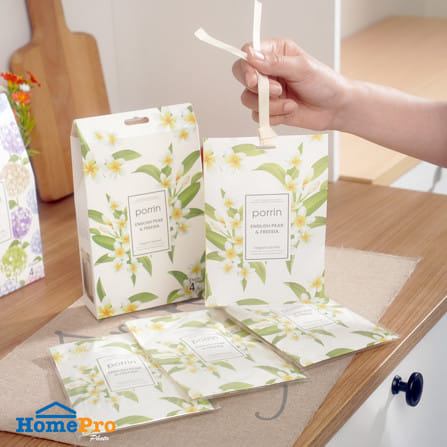ถุงหอมปรับอากาศ PORRIN ENGLISH PEAR&FRESSIA 20 กรัม (แพ็ก 4 ชิ้น)_4