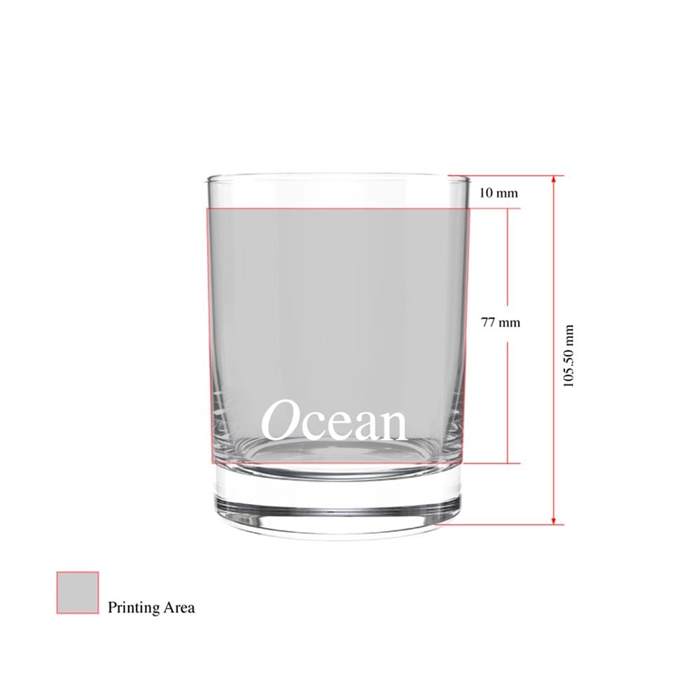 แก้วน้ำ 385 มล. OCEAN GLASS SAN MARINO DOUBLE ROCK