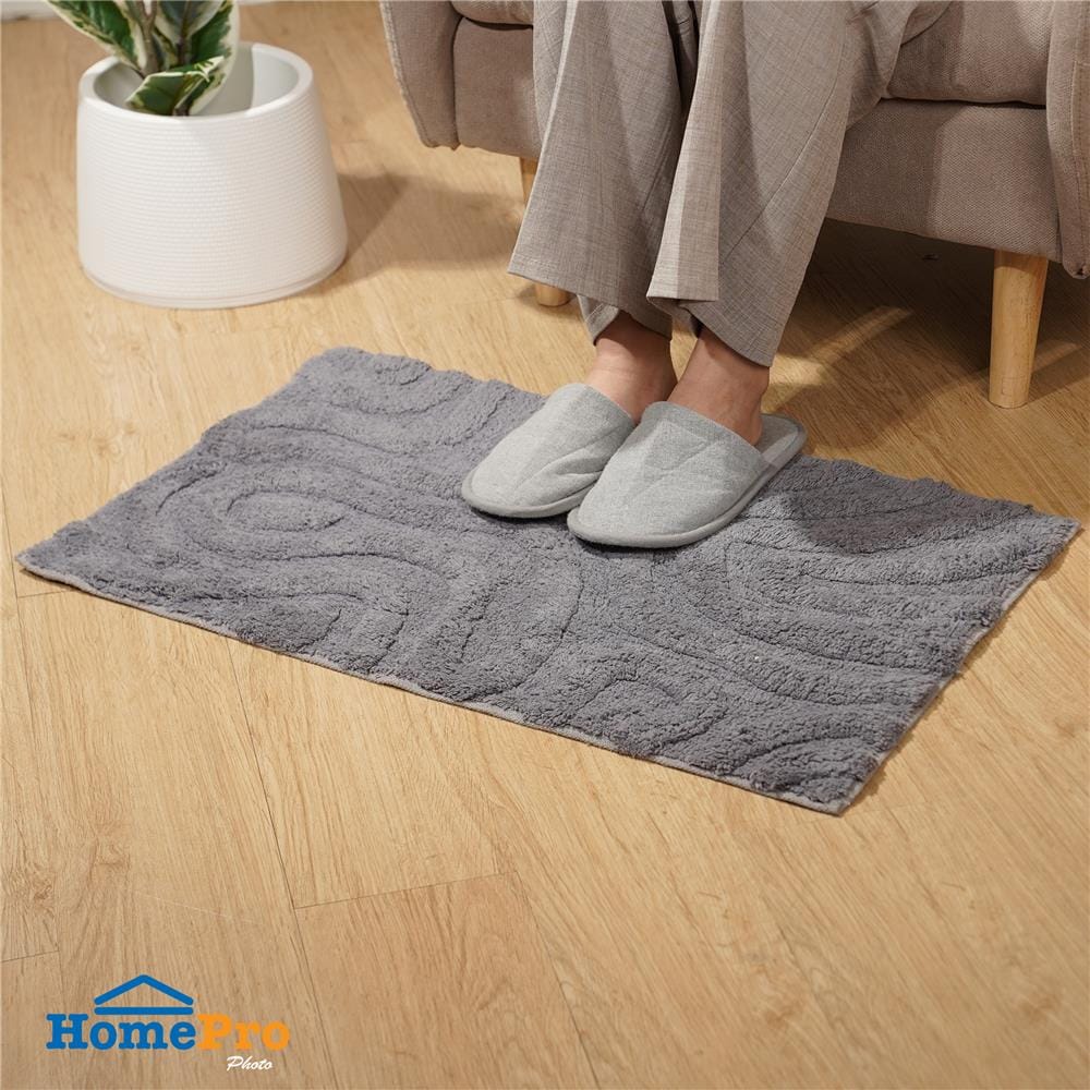 พรม HOME LIVING STYLE SI-AMAZ 45x70 ซม. สีเทาเข้ม