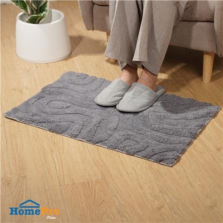 พรม HOME LIVING STYLE SI-AMAZ 45x70 ซม. สีเทาเข้ม_4