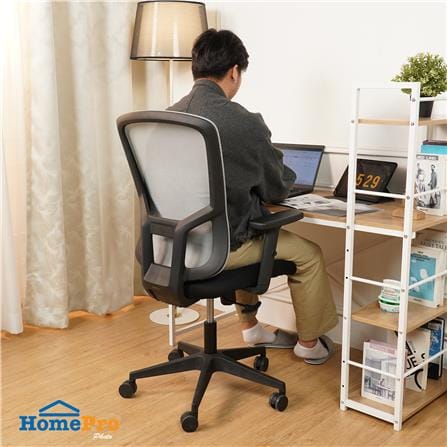 เก้าอี้สำนักงาน FURDINI WELL NET/ผ้า สีดำ/เทา_5