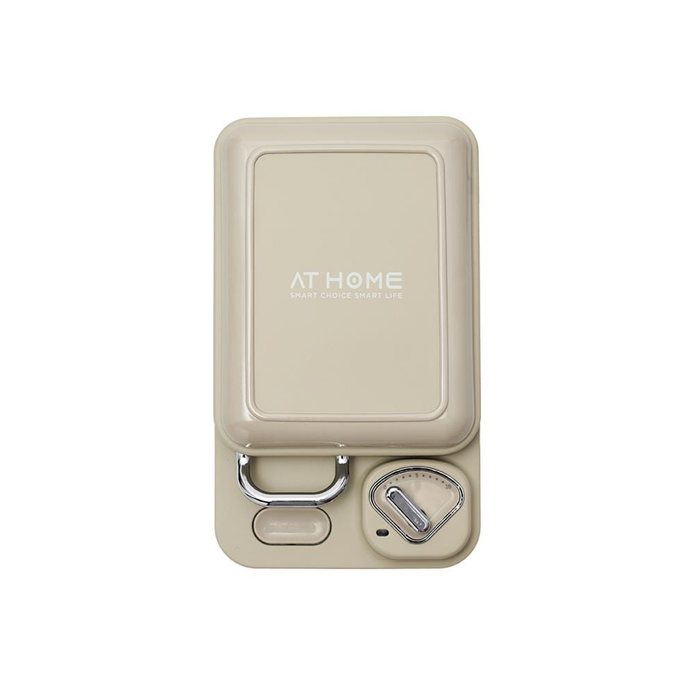 เครื่องทำแซนด์วิช เปลี่ยนถาดได้ AT HOME 10HO00084 สีครีม