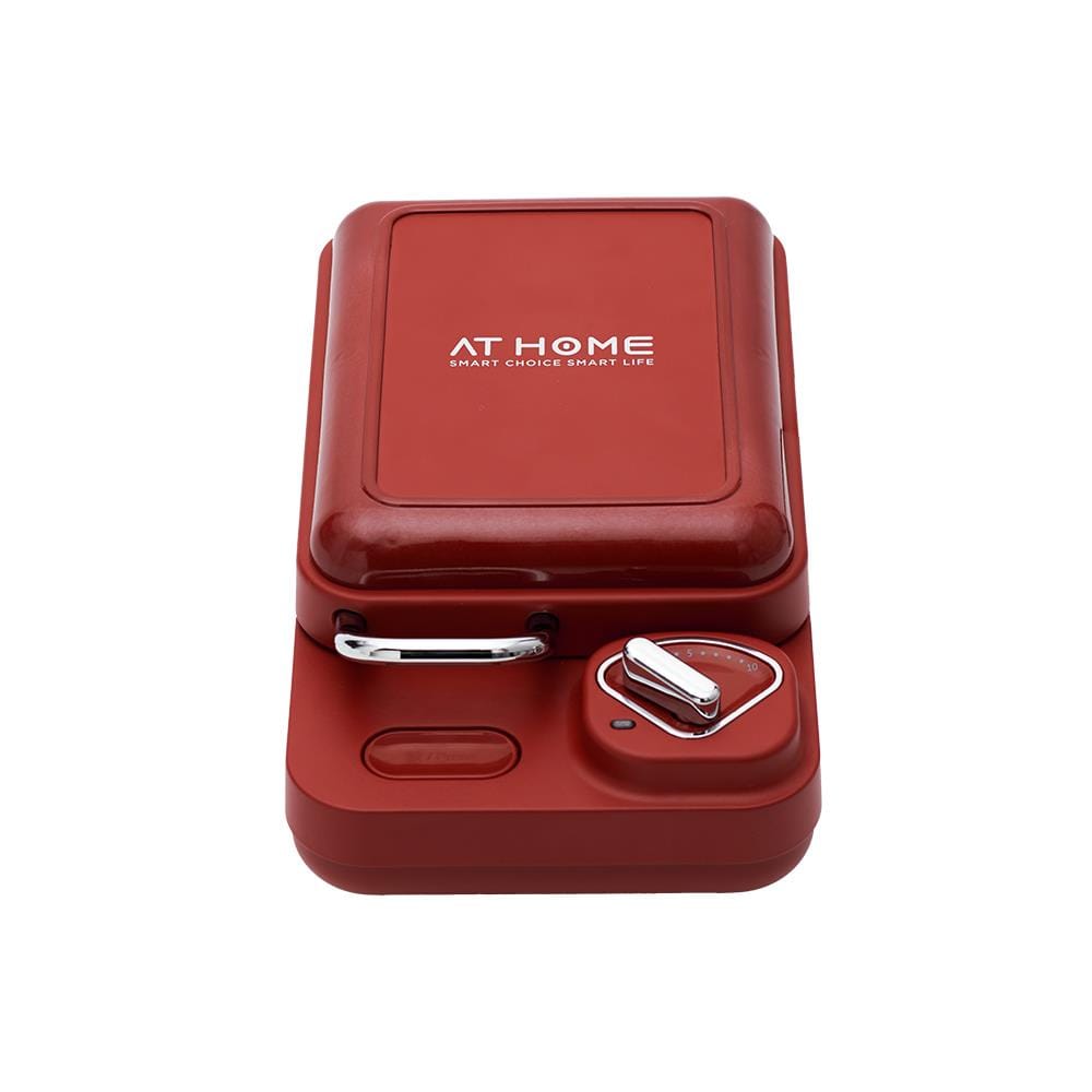 เครื่องทำแซนด์วิช เปลี่ยนถาดได้ AT HOME 10HO00083 สีแดง