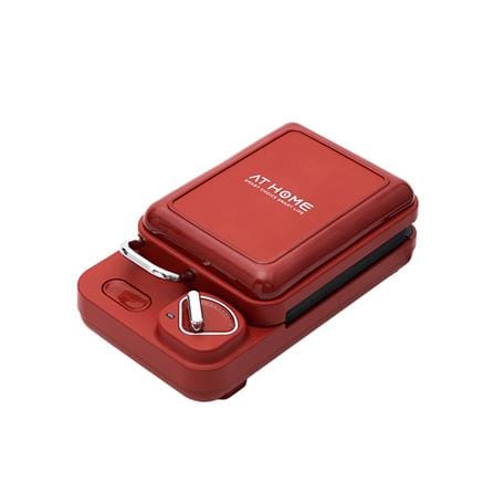 เครื่องทำแซนด์วิช เปลี่ยนถาดได้ AT HOME 10HO00083 สีแดง_0