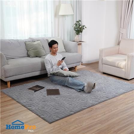 พรม HOME LIVING STYLE BEEVA 150x210 ซม. สีเทา_3