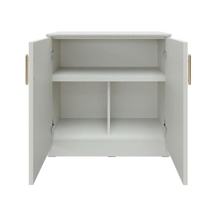 ตู้เตี้ยบานเปิด SB FURNITURE QUINN 19228845 80 ซม. สีเทาอ่อน_2