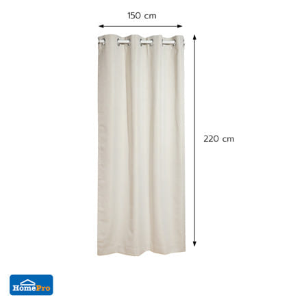 ผ้าม่าน EYELET HOME LIVING STYLE ADAM UV 150x220 ซม. สีครีม_7