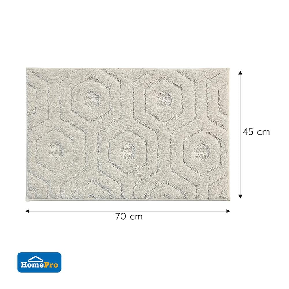 พรม HOME LIVING STYLE BEEVA 45x70 ซม. สีครีม