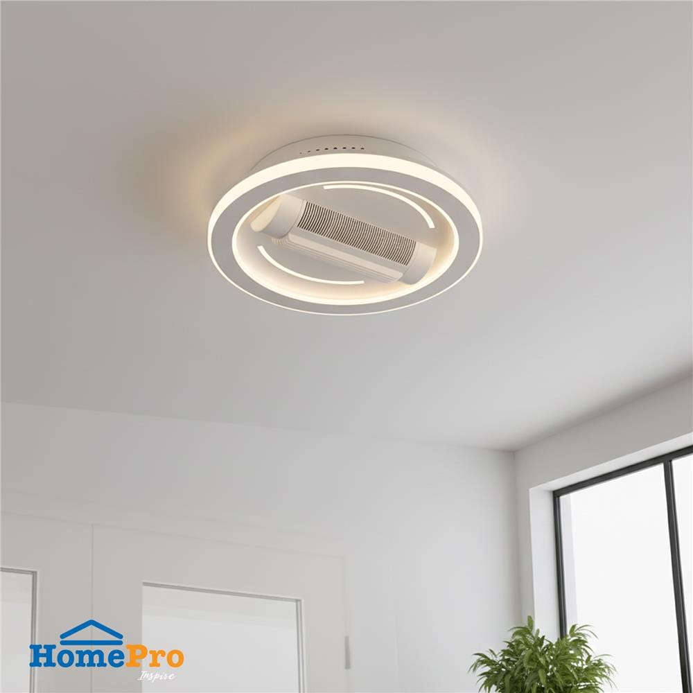 ไฟเพดานพัดลม LED CARINI CN21-6011WH 71 วัตต์ 22 นิ้ว สีขาว