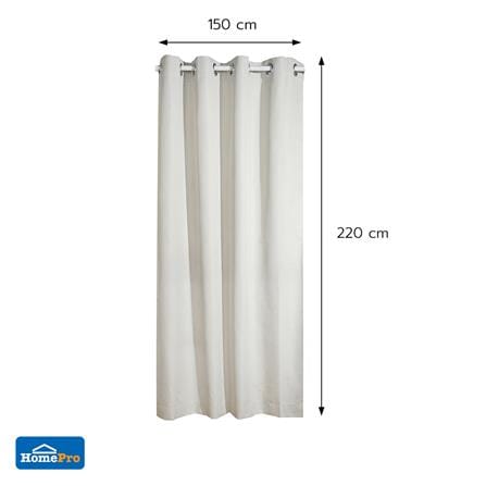 ผ้าม่าน EYELET HOME LIVING STYLE ADAM UV 150x220 ซม. สีเทา_8
