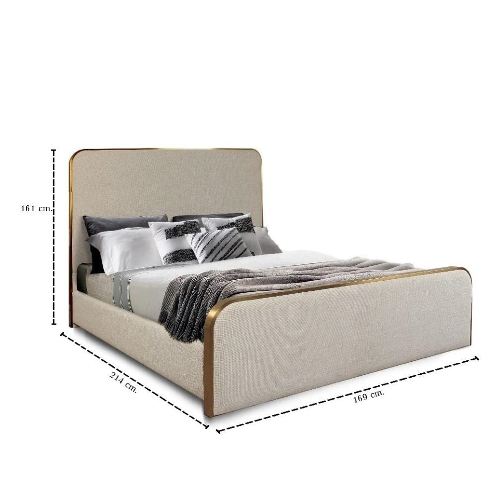 เตียง 5 ฟุต SB FURNITURE GRECIA 19236489 สีครีม