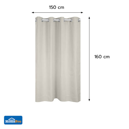 ผ้าม่าน EYELET HOME LIVING STYLE ADAM UV 150x160 ซม. สีครีม_6