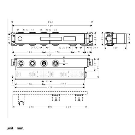 วาล์วฝังกำแพง HANSGROHE HG15310180_1