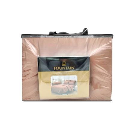 ชุดผ้าปูที่นอน 6 ฟุต (ชุด 6 ชิ้น) FOUNTAIN COLOR 70201-FT MOCHA_3