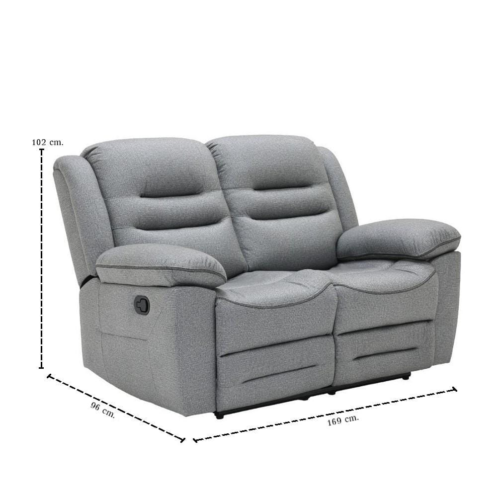 RECLINER 2 ที่นั่ง SB FURNITURE UNAPO 19244789 สีเทา