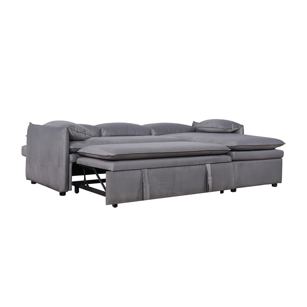 โซฟาเข้ามุมขวา FURDINI SPACE PET FRIENDLY สีเทา
