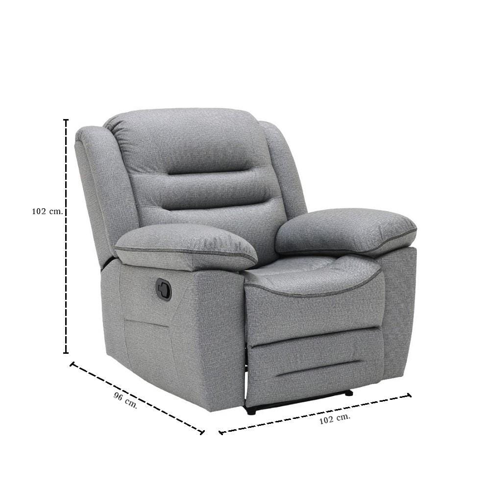 RECLINER SB FURNITURE UNAPO 19244788 สีเทา