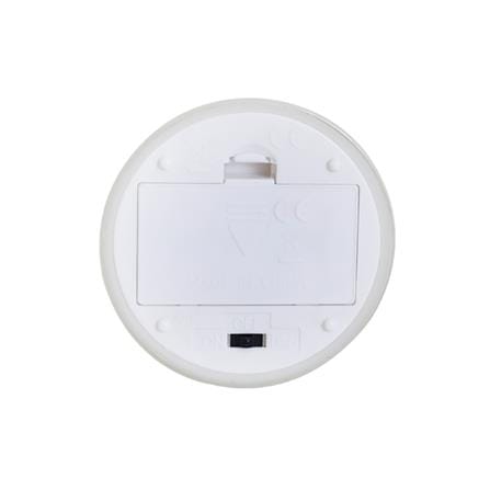 เทียนตกแต่ง LED ขอบสูงแก้วใส CLAIRE 12.5 ซม. สีขาว_2