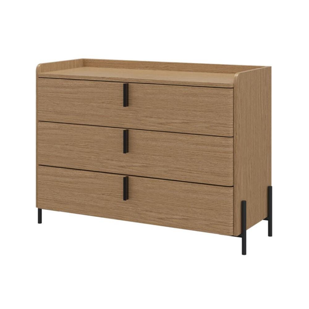 ตู้ลิ้นชัก 3 ชั้น SB FURNITURE WANATA 19239514 104x75 ซม. สีโอ๊ค