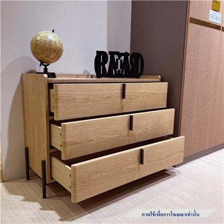 ตู้ลิ้นชัก 3 ชั้น SB FURNITURE WANATA 19239514 104x75 ซม. สีโอ๊ค_3