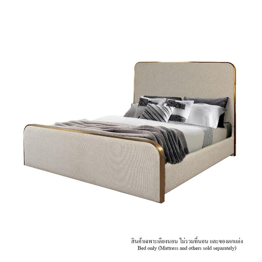 เตียง 6 ฟุต SB FURNITURE GRECIA 19236488 สีครีม