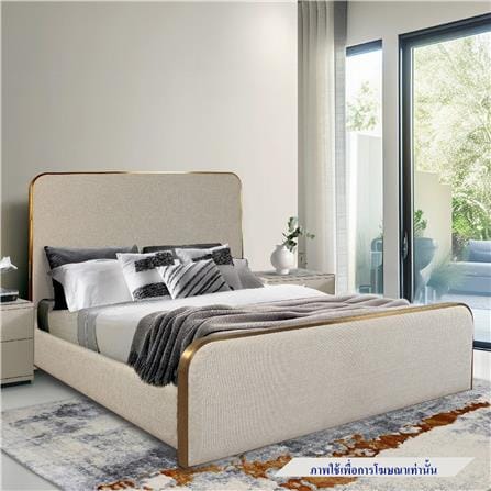 เตียง 6 ฟุต SB FURNITURE GRECIA 19236488 สีครีม_2