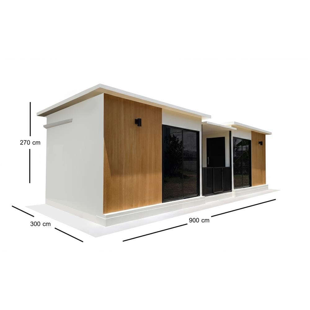 บ้านน็อคดาวน์ แบบ 6 โมเดิร์น T.C. GRANDHOME 9x3x2.7 ม.