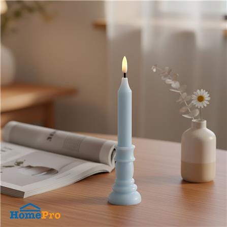 เทียนตกแต่ง LED CLAIRE 22.5 ซม. สีฟ้า_4
