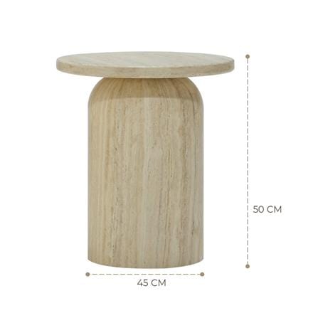 โต๊ะข้าง SB FURNITURE WESTINO 19243383 45 ซม. สีครีม_3