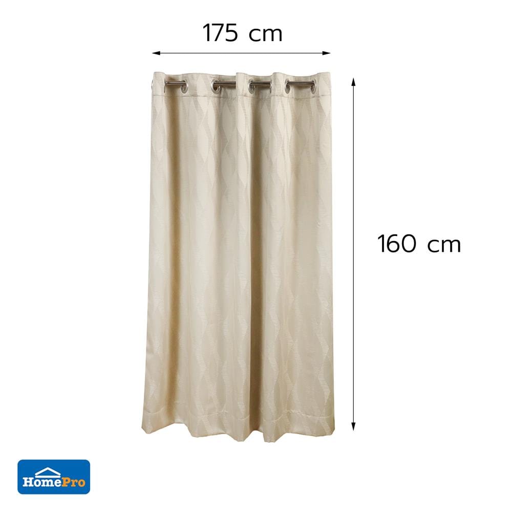 ผ้าม่าน EYELET HOME LIVING STYLE LIMO UV 175x160 ซม. สีครีม