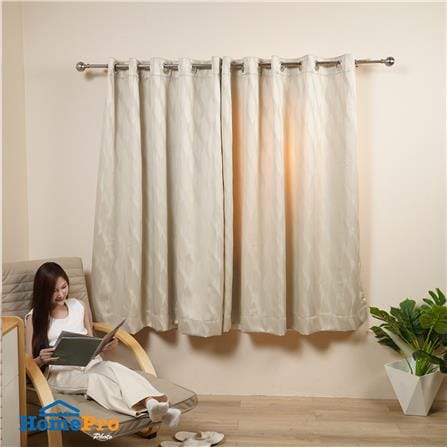 ผ้าม่าน EYELET HOME LIVING STYLE LIMO UV 175x160 ซม. สีครีม_4