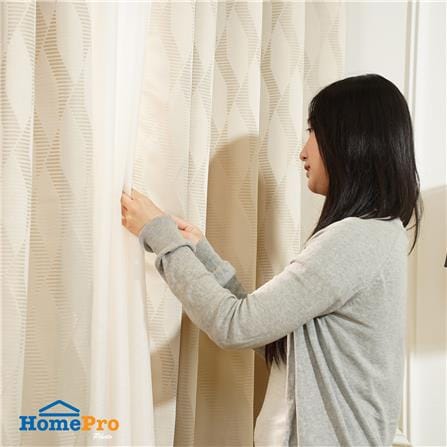 ผ้าม่าน EYELET HOME LIVING STYLE LIMO UV 175x220 ซม. สีครีม_5