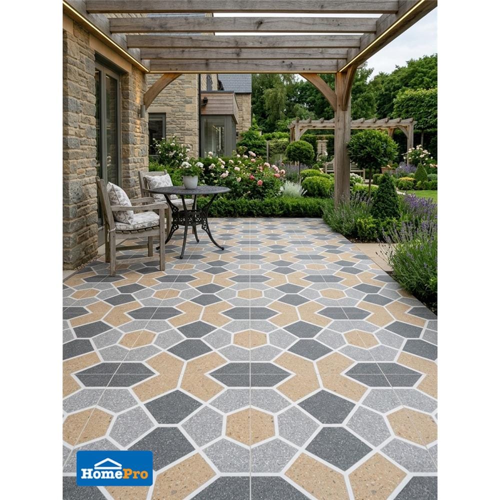 กระเบื้องพื้น 12x12 นิ้ว ภูผา ก่อกานต์ คัลเลอร์ฟูล A 1 ตร.ม.