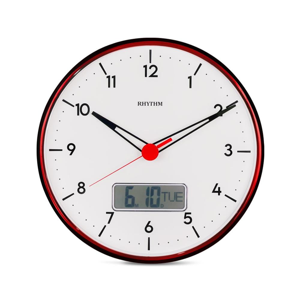 นาฬิกาแขวน RHYTHM CFG730NR02 13 นิ้ว สีดำ