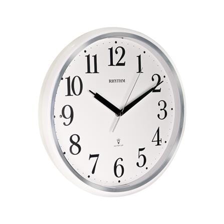 นาฬิกาแขวน RHYTHM CMG633NR03 13 นิ้ว สีเงิน_1