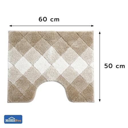 พรมห้องน้ำ HOME LIVING STYLE DIAMOND 50x60 ซม. สีครีม_7