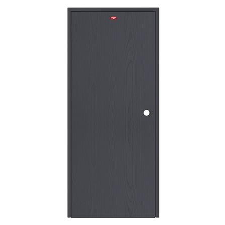ชุดประตูเหล็ก เจาะลูกบิด PROFESSIONAL DOOR FR2LBK+WD2BK 96.4x203.5 ซม. สีเทาเม็ดทราย (เปิดด้านซ้าย ออกด้านนอก)