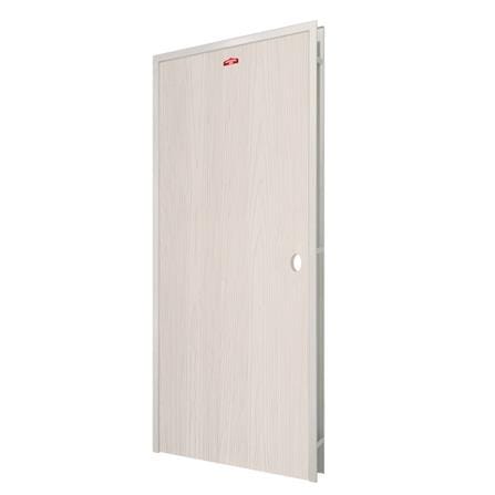 ชุดประตูเหล็ก เจาะลูกบิด PROFESSIONAL DOOR FR1LC+WD1C 86.4x203.5 ซม. สีครีม (เปิดด้านซ้าย ออกด้านนอก)_1