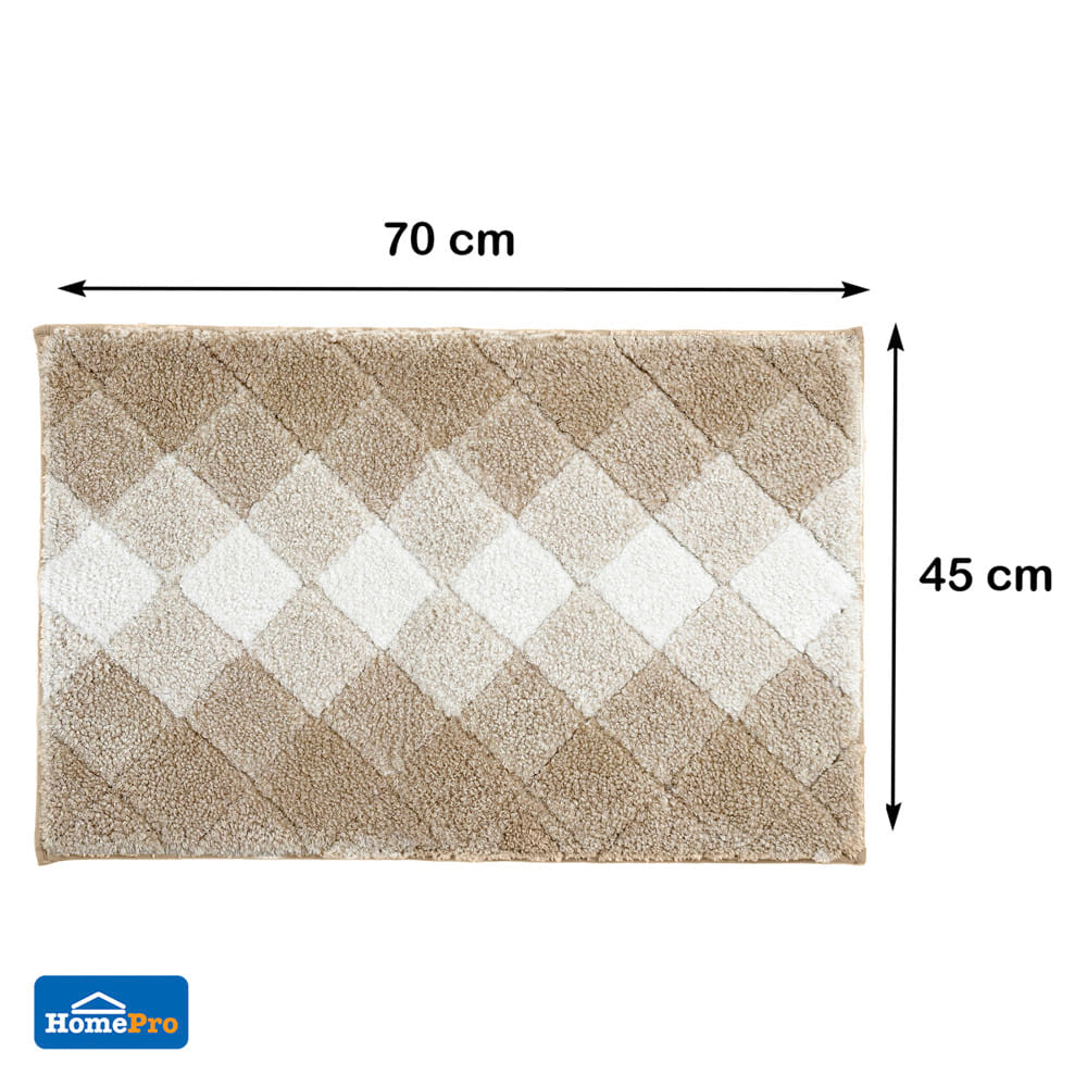 พรม HOME LIVING STYLE DIAMOND 45x70 ซม. สีครีม