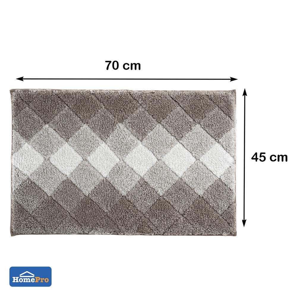 พรม HOME LIVING STYLE DIAMOND 45x70 ซม. สีน้ำตาลเข้ม