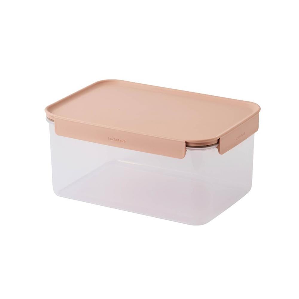 กล่องอาหาร LOCKNLOCK CLASSIC PLUS 4.4 ลิตร สีชมพู