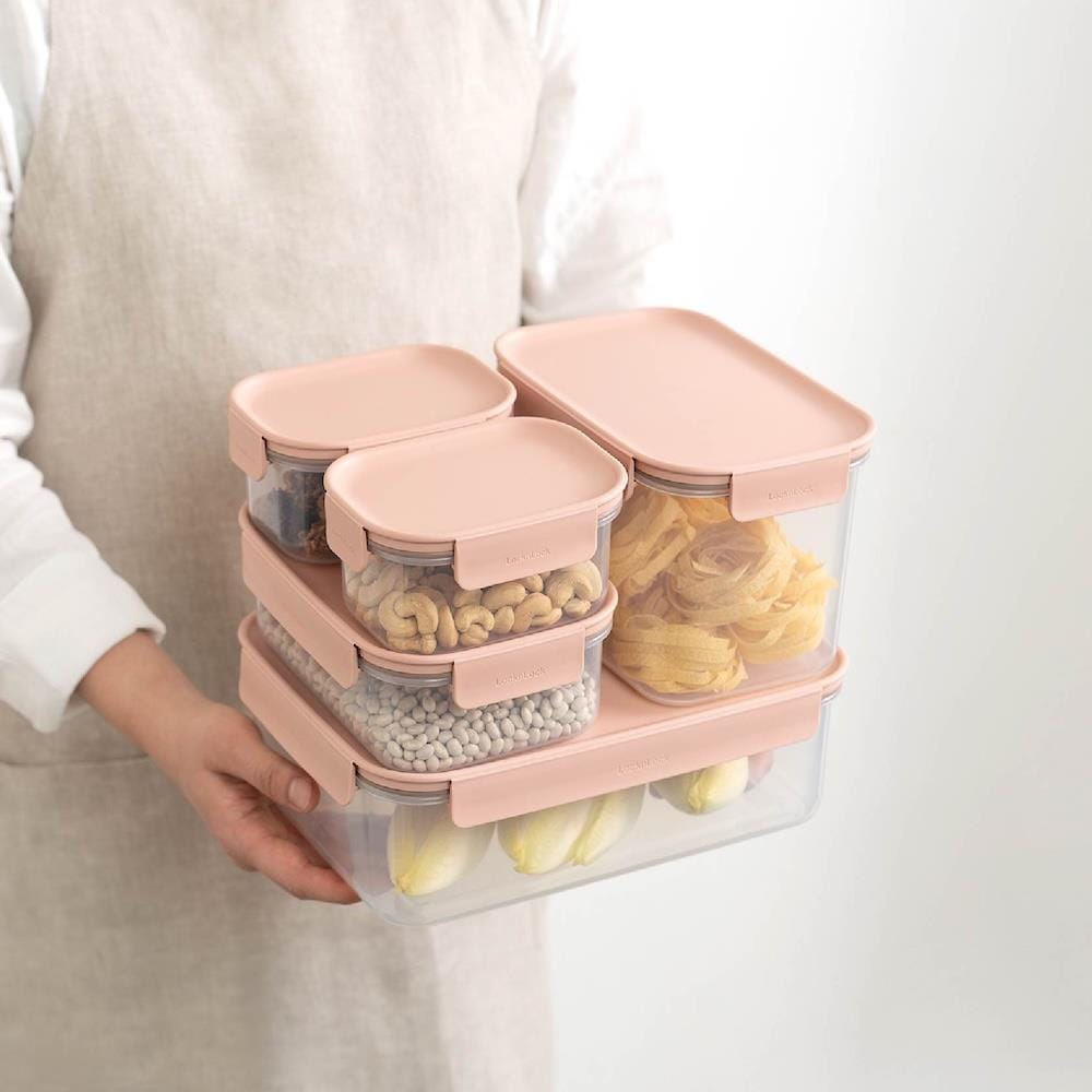 กล่องอาหาร LOCKNLOCK CLASSIC PLUS 2.75 ลิตร สีชมพู