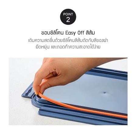 กล่องอาหาร LOCKNLOCK BISFREE LBF450 0.26 ลิตร สีเขียว_4