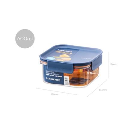 กล่องอาหาร LOCKNLOCK BISFREE LBF451 0.6 ลิตร สีกรม_10