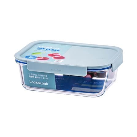 กล่องอาหารแก้ว LOCKNLOCK THE CLEAR LNG422 1 ลิตร สีเขียว_0