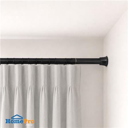 รางเหล็ก ยืดหด HOME LIVING STYLE NON DRILL 110-210 ซม. สีดำ_3