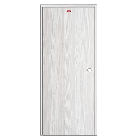 ชุดประตูเหล็ก เจาะลูกบิด PROFESSIONAL DOOR FR1LW+WD1W 86.4x203.5 ซม. สีขาวเม็ดทราย (เปิดด้านซ้าย ออกด้านนอก)_0
