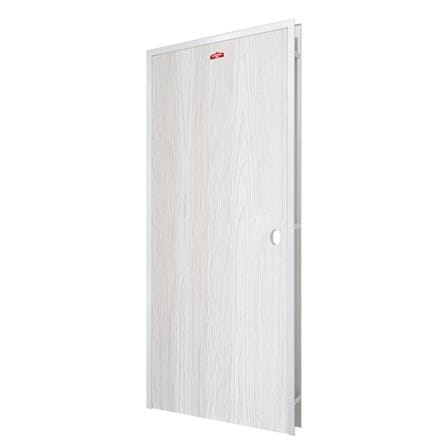 ชุดประตูเหล็ก เจาะลูกบิด PROFESSIONAL DOOR FR1LW+WD1W 86.4x203.5 ซม. สีขาวเม็ดทราย (เปิดด้านซ้าย ออกด้านนอก)_1