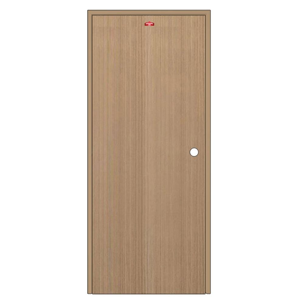 ชุดประตูภายในเหล็ก เจาะลูกบิด PROFESSIONAL DOOR FR1LC+D140 86.4x203.5 ซม. สีครีม (เปิดด้านซ้าย ออกด้านนอก)